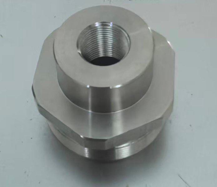 1.375-24 Direct Thread Adapter Solvent Trap for HUB Stainless Steel