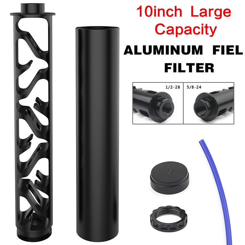 Single Core Aluminum Fuel Filter 6 10 12 Solvent Trap 1/2-28 5/8-24
