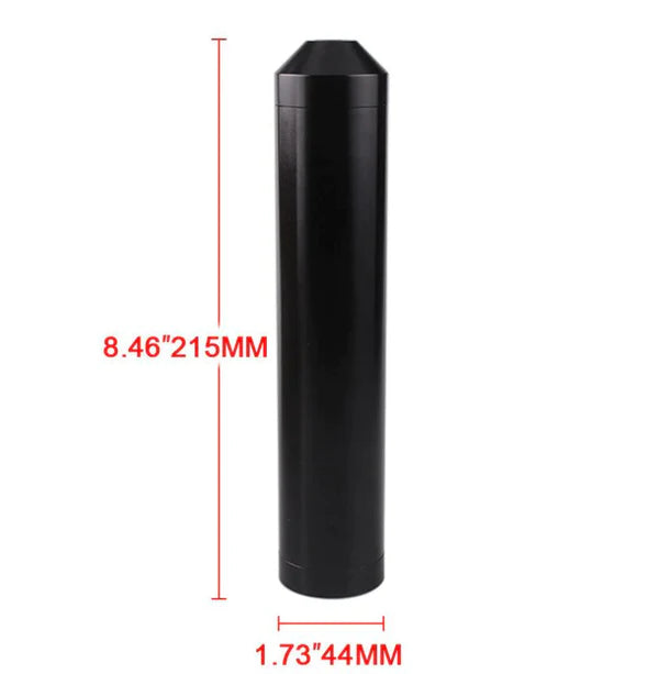 8.5 Inch 1/2-28 5/8-24 Single Core Aluminum Tube Car Fuel Filter for NaPa 4003 WIX 24003 Solvent Trap Black