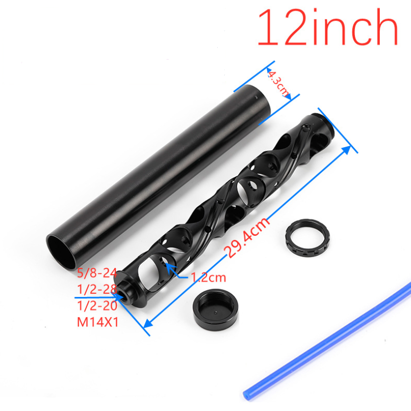 12 Inch Aluminum Solvent Trap 1/2-20 1/2-28 5/8-24 M14*1 M14*1L M14*1.5 for NAPA 4003 WIX 24003