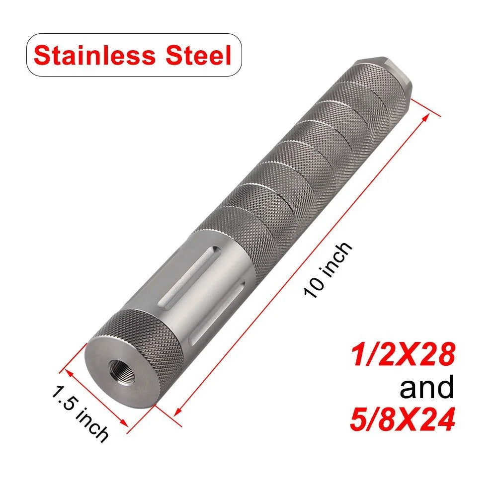 10 inch Stainless Steel Modular Solvent Trap 1.375x24 MST Kit 1.58'' OD + Drilling Jig + Booster