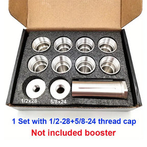 10 inch Stainless Steel Modular Solvent Trap 1.375x24 MST Kit 1.58'' OD + Drilling Jig + Booster