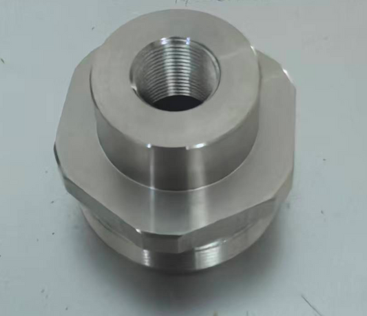 1.375-24 Direct Thread Adapter Solvent Trap for HUB Stainless Steel