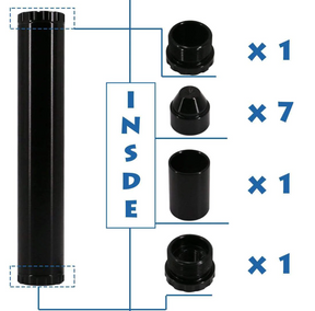 6 Inch 1.05 OD Aluminum Solvent Trap