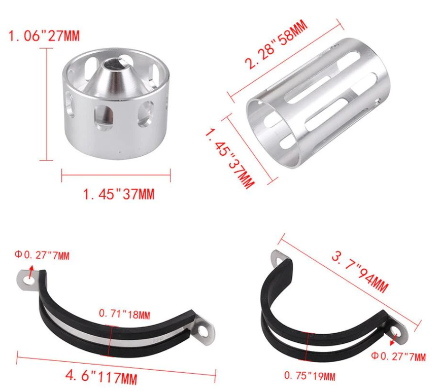 8.5 Inch 1/2-28 5/8-24 Single Core Aluminum Tube Car Fuel Filter for NaPa  4003 WIX 24003 Solvent Black