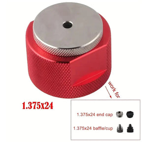 CAR SCREW KIT 10''L 1.58''OD ALUMINUM 7075 MODULAR SOLVENT TRAP 1/2-28 OR 5/8X24 + DRILL JIG 1.375X24  FIXTURE GUIDE