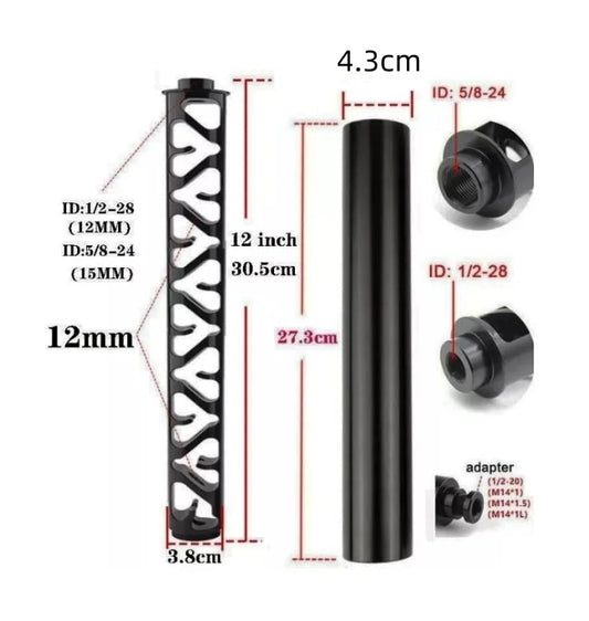 New Model 12 inch 1/2-28 5/8-24 Fuel Filters Monocore Solvent Trap 1/2-28 5/8-24 for NAPA 4003 WIX 24003